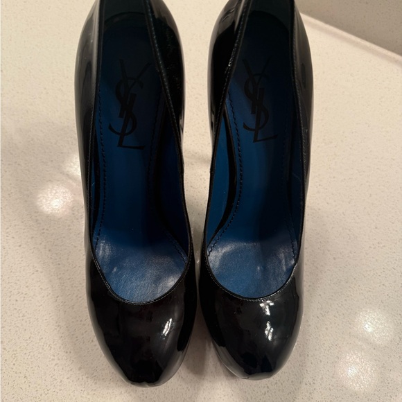 Yves Saint Laurent Black Heels Tribtoo Classic Pumps - Picture 3 of 6